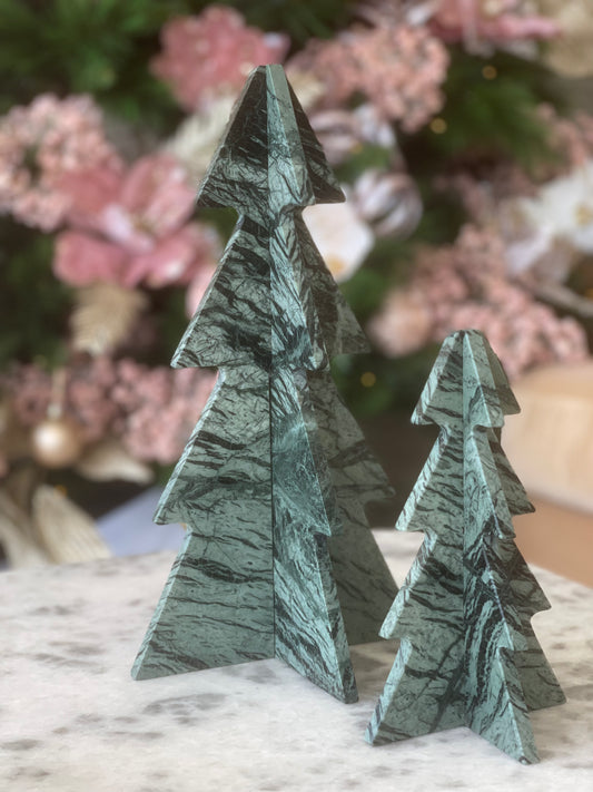 Luxe Green Marble Christmas Tree