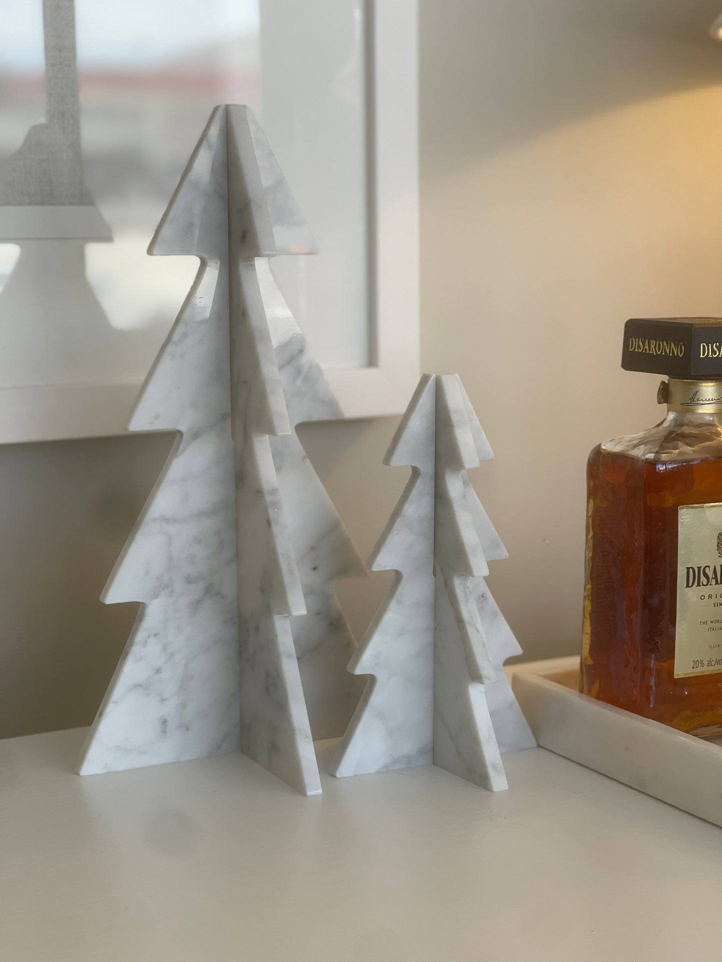 Luxe Carrara White Marble Christmas Tree